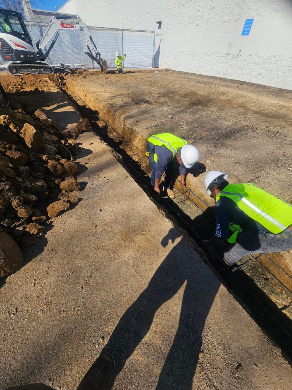 building pad construction