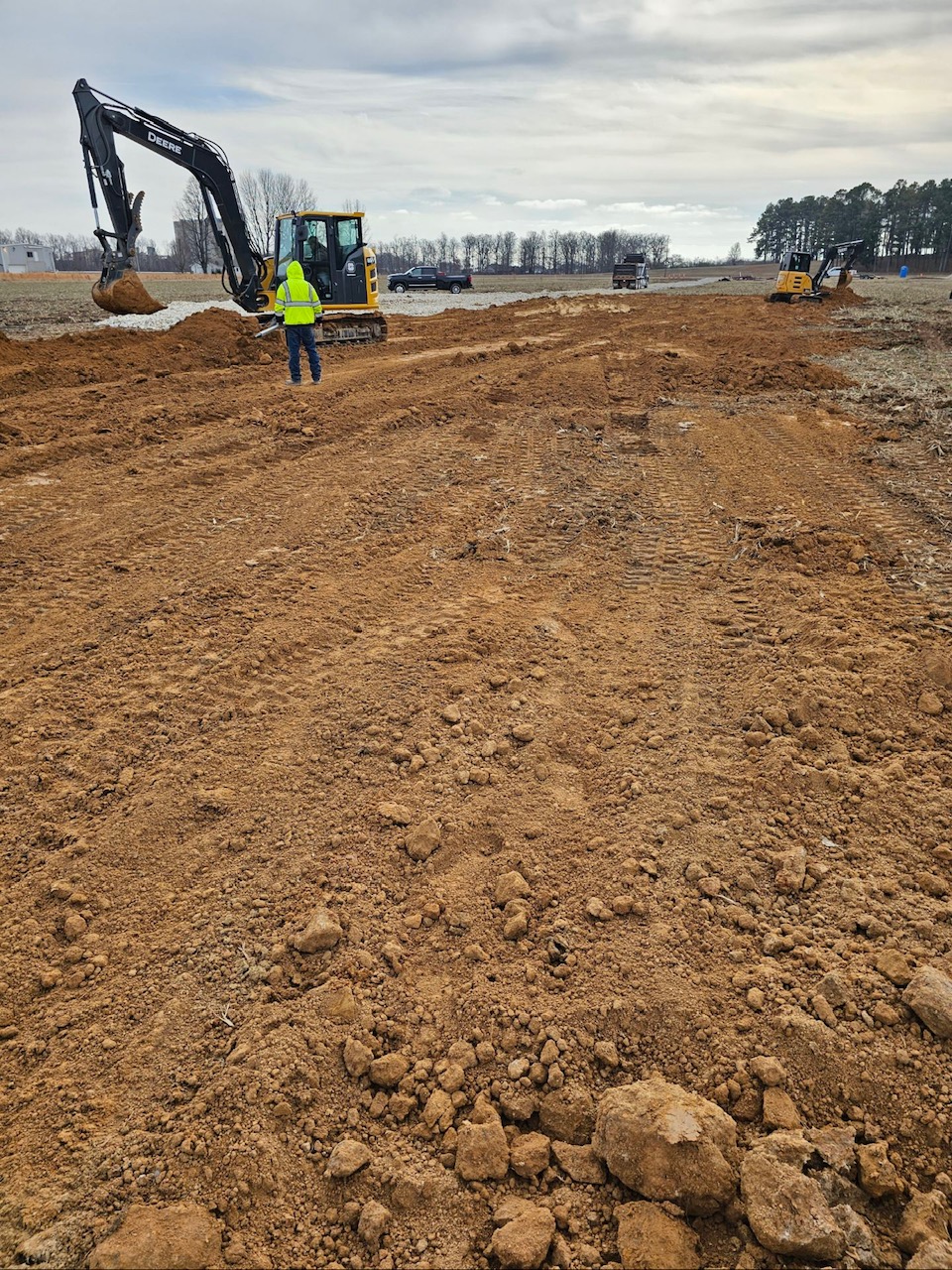 grading property for construction