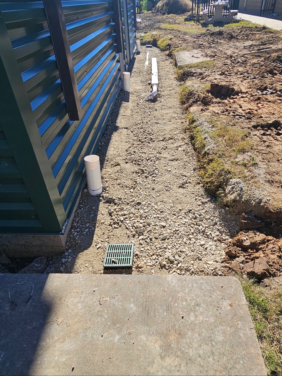 drainage pipe installation